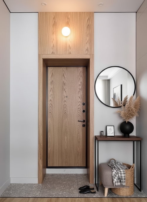 Квартирная дверь с МДФ